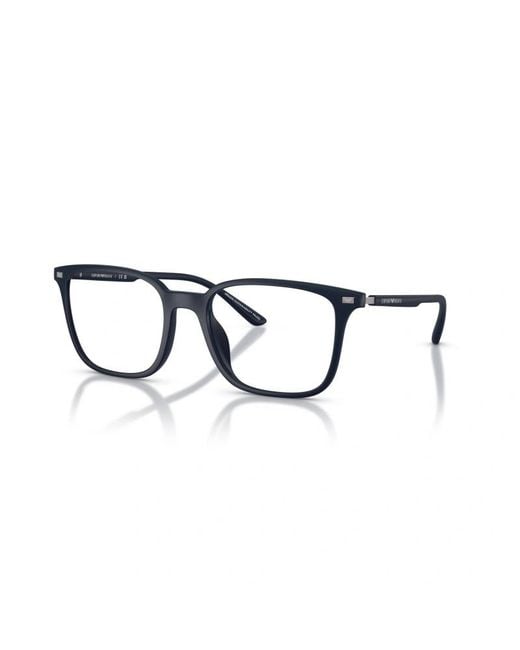Emporio Armani White Full Frame Plain Mirror for men