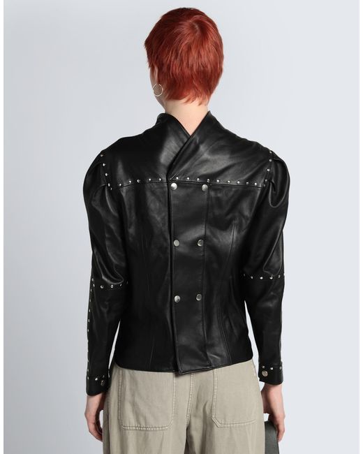 Isabel Marant Black Minimalist Solid Color Jacket