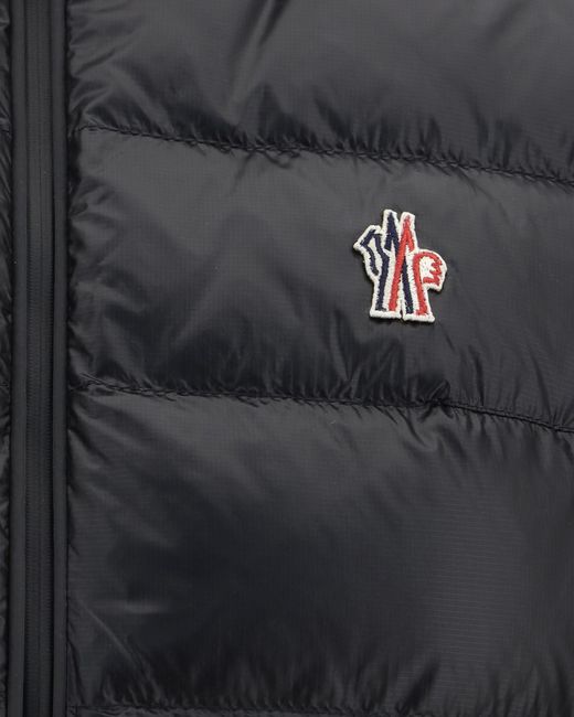 Moncler Black Grenoble Padded Zip-Up Jersey Gilet