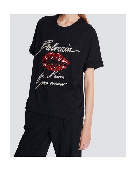 Balmain Black T-Shirts