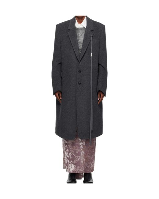 Ann Demeulemeester Blue Viv High Comfort Tailored Coat