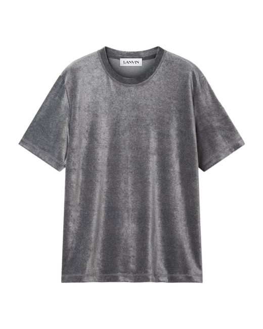 Lanvin Gray Crew-Neck T-Shirt for men