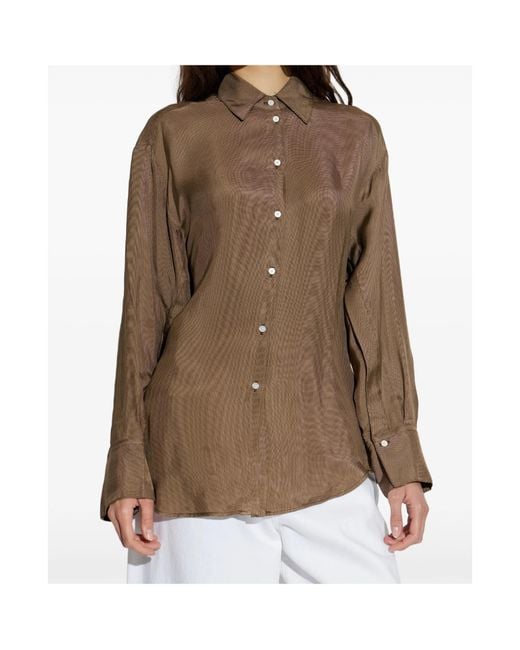 Rohe Brown Long-Sleeved Shirt