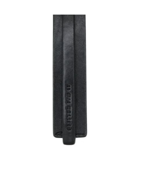 Rick Owens White Logo Keychain for men