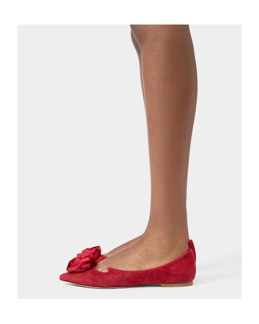Roger Vivier Red Flat Ballet Shoes