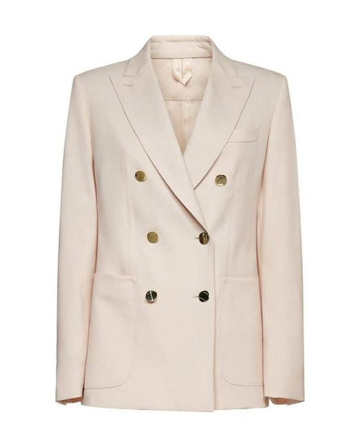 Max Mara Natural Double-Breasted Blazer