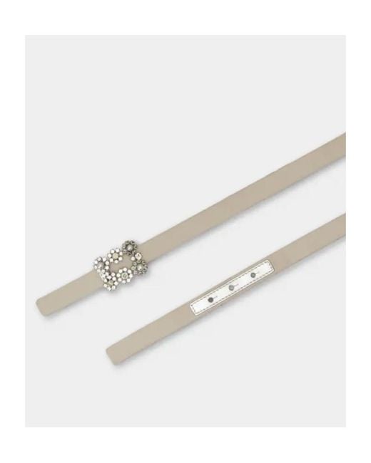 Roger Vivier White Efflorescence Belt