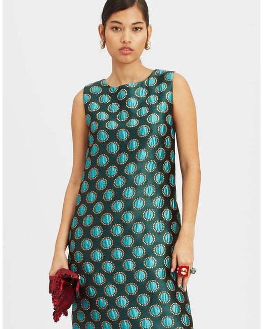 LaDoubleJ Green Sleeveless Dress