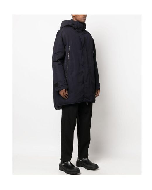 Giorgio Armani Blue Long-Sleeved Down Jacket for men