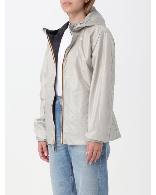 K-Way Blue Double-Sided Hooded Casual Jacket