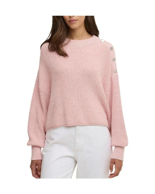Barbour Pink Pure Cotton Knit Sweater
