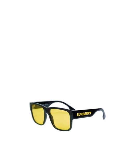 Burberry Yellow Square Sunglasses for men