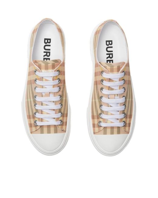 Burberry White Jack Platform Sneaker