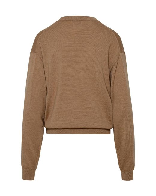 KENZO Brown Boke Flower Crewneck Jumper