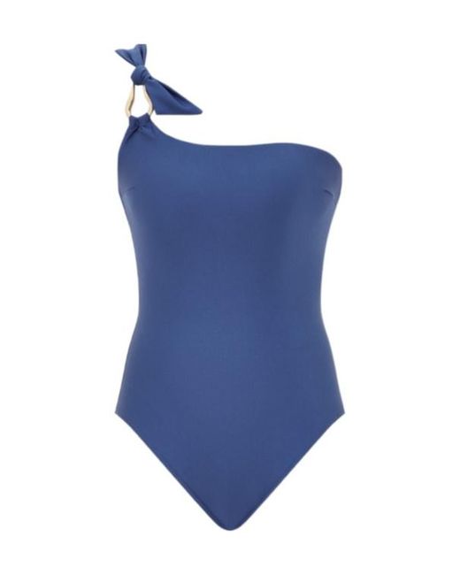 Zimmermann Blue Ascension Trim One-Piece Swimsuit