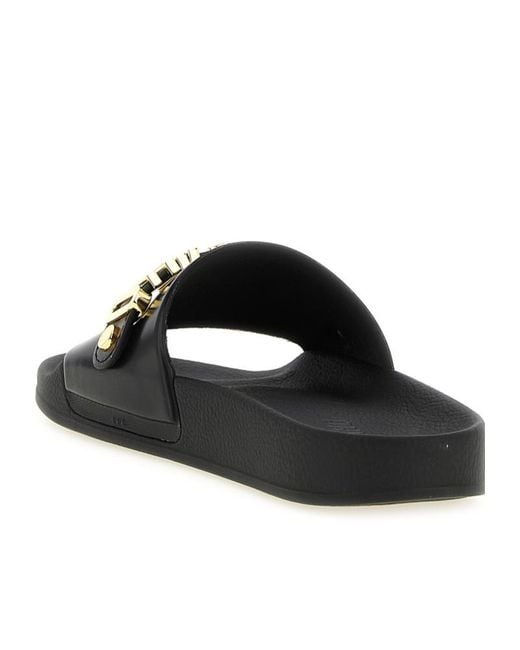 Moschino Black 'Pool' Slides for men