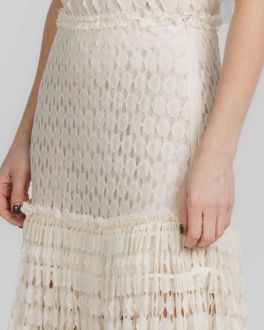 Ulla Johnson White Hollow-Out Dress