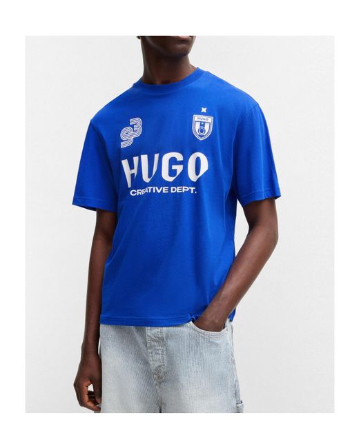 Boss Blue Crewneck Shortsleeve Tee for men