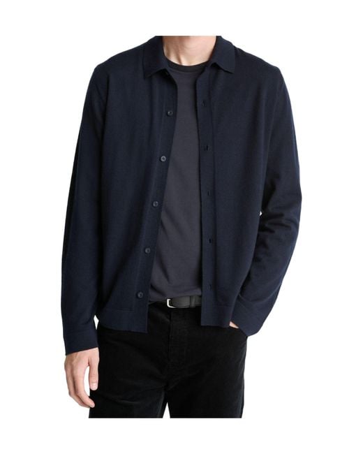 Vince Blue Long Sleeve Shirt for men