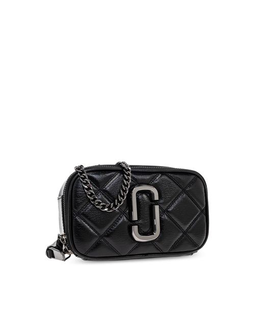 Marc Jacobs Black The Quilted Leather Chain Snapshot Bag