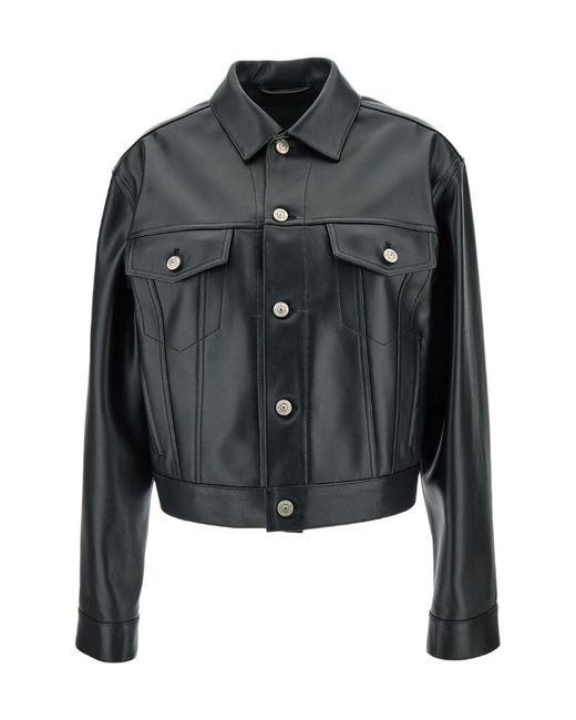 Balenciaga Black Collared Single-Breasted Jacket