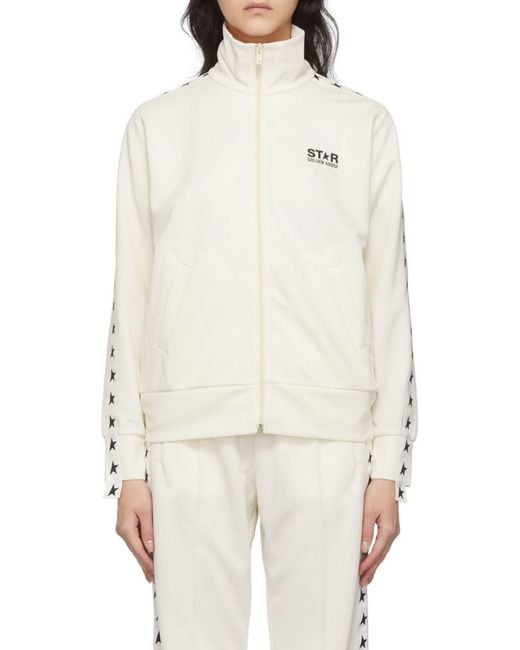 Golden Goose Deluxe Brand Natural Star Logo Printed Jacket
