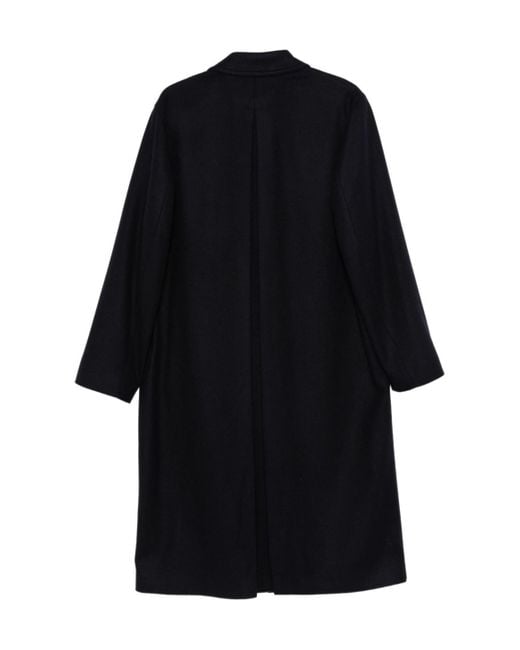Boglioli Black Classic Buttoned Coat for men
