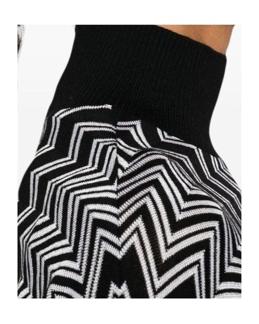 Missoni Black Zigzag Straight Hem Jumper