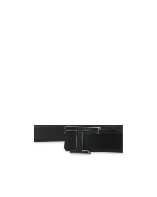 Tod's White Logo Plaque Buckled Belt for men
