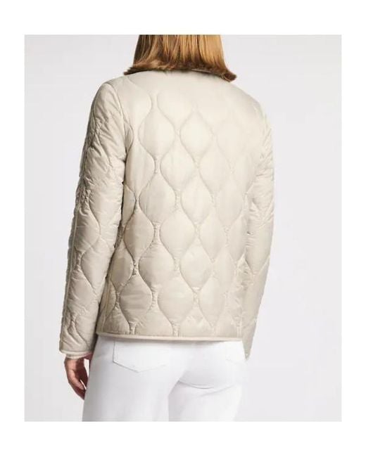 Fay Natural 3 Ganci Quilted Jacket