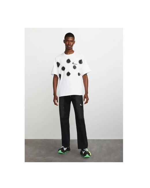 Nike Black X Off- Drawstring Straight Leg Trousers for men