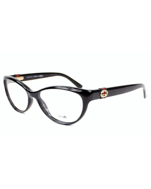 Gucci White Logo Detail Flat Lens