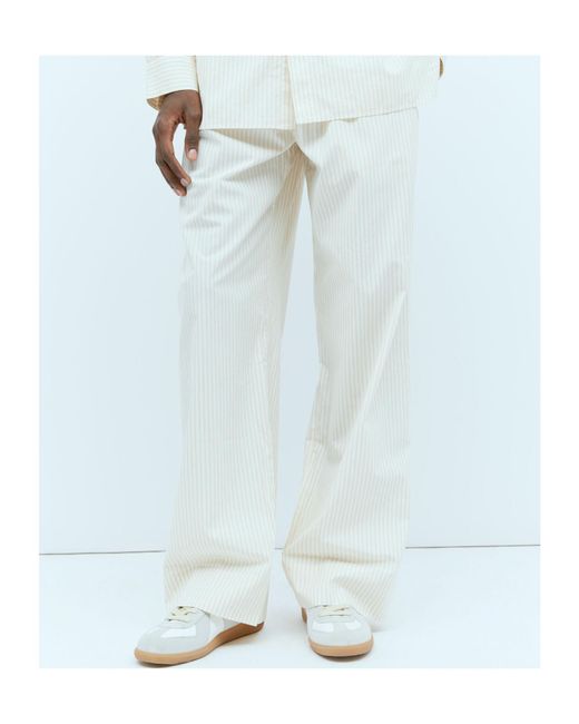 Tekla Blue Drawstring Casual Pants for men