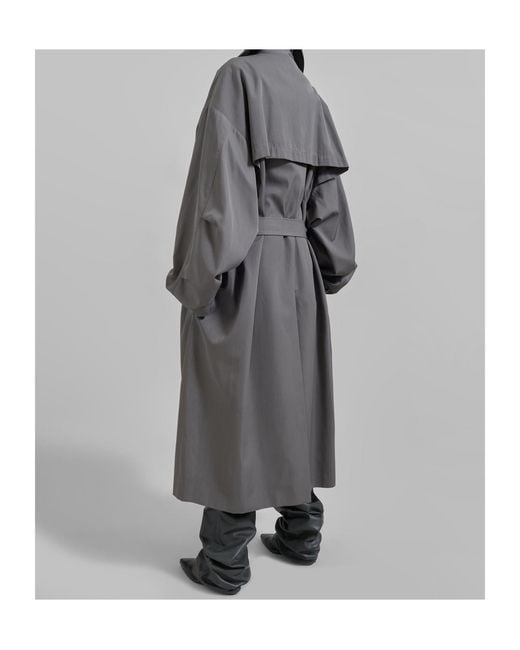 Frankie Shop Gray Mavis Oversized Trench