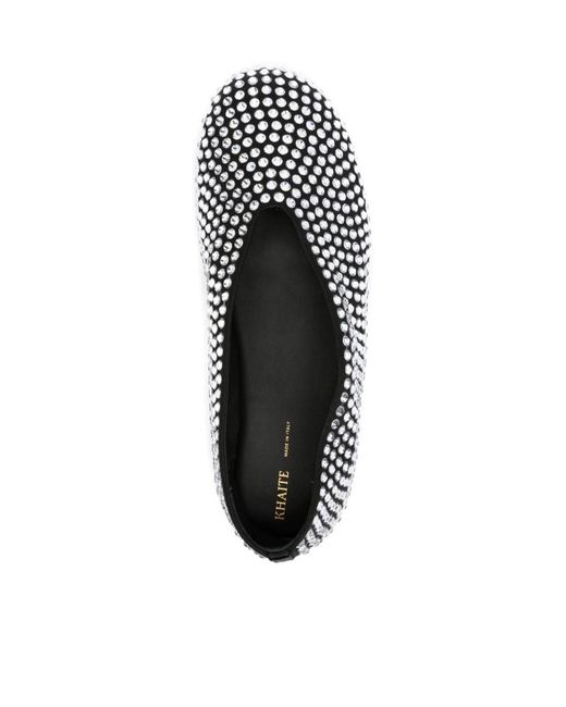 Khaite Black Round-Head Flat Shoes