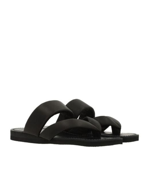 Yohji Yamamoto Black Thong Sandals for men