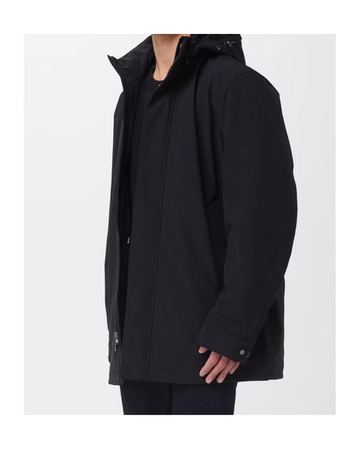 Woolrich Blue Hooded Jacket for men