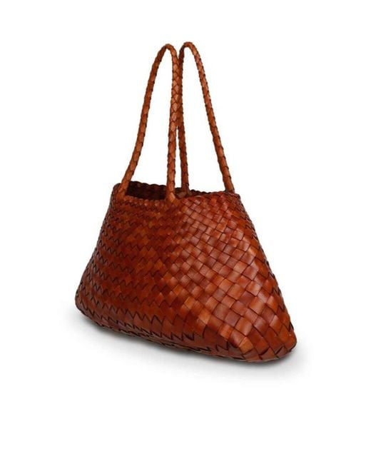 Dragon Diffusion Brown Santa Croce Big Tote Bag