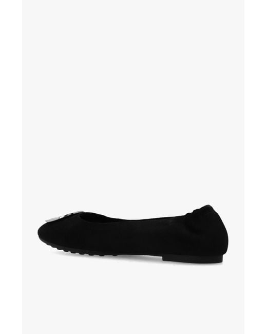 Tory Burch Black Claire Ballet Flat Shoes