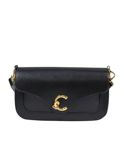 Coccinelle Black Leather Shoulder Bag