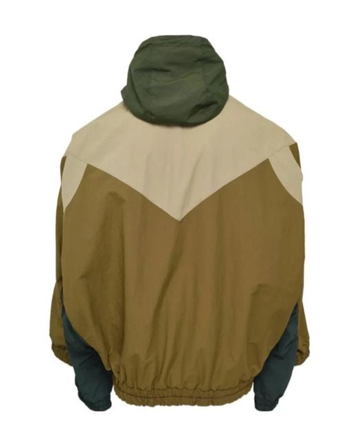 Maison Mihara Yasuhiro Green Zip-Up Hooded Jacket for men