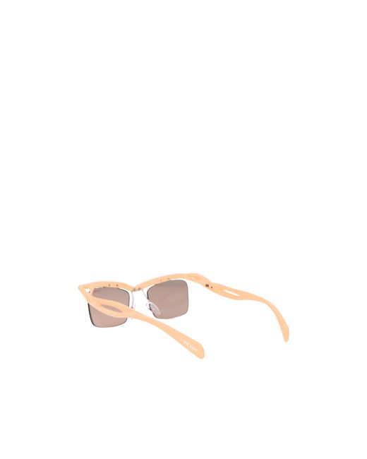 Prada Pink Eyewear Rectangular Frame Sunglasses for men