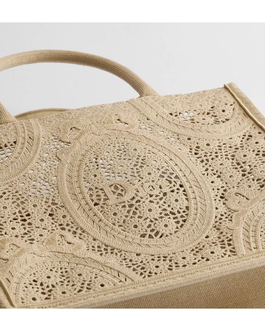 Dior Natural Medium Book Tote With Strap