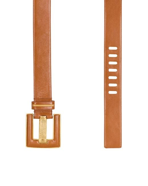 Balmain Brown Anthem Belt