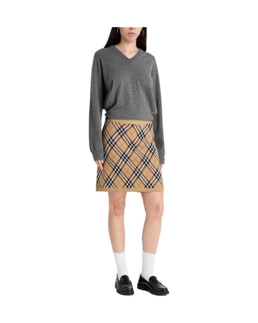 Burberry Brown Lightweight Knitted Dress