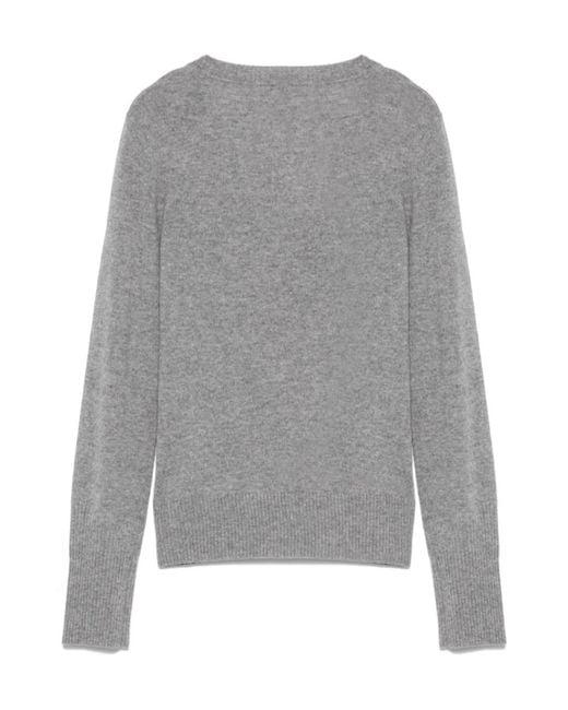 Patrizia Pepe Gray Cashmere Sweater
