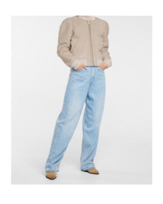 Isabel Marant Natural Boden Reversible Shearling Jacket