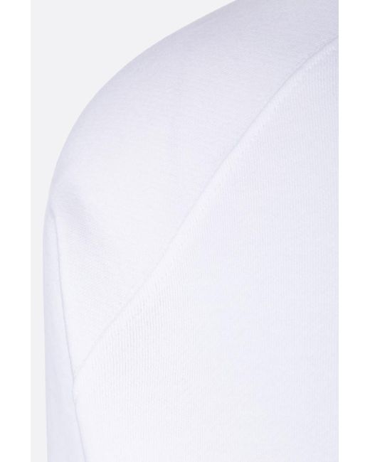 Maison Kitsuné White Fox Head-Embroidered Crew-Neck Sweatshirt for men