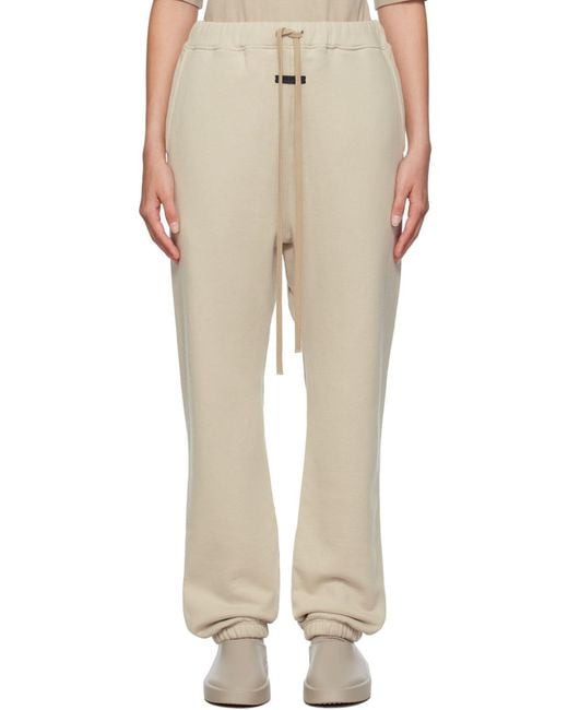 Fear Of God Natural Drawstring Straight Leg Trousers for men