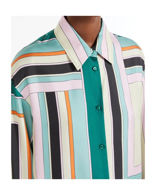 Weekend by Maxmara Green Formia Multicolored Shirt